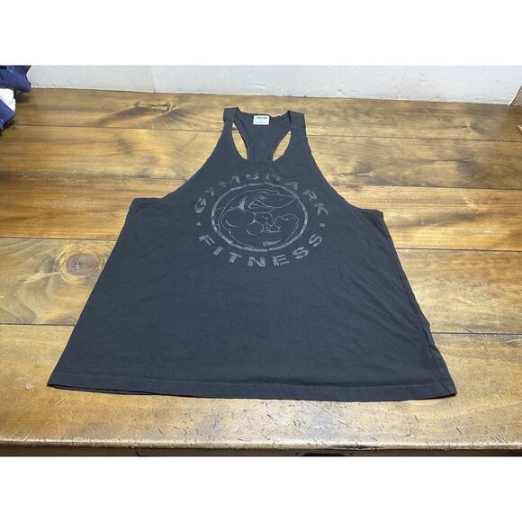 GymShark Legacy Stringer Tank Top Men Large Black Sleeveless Muscle - Picture 1 of 10